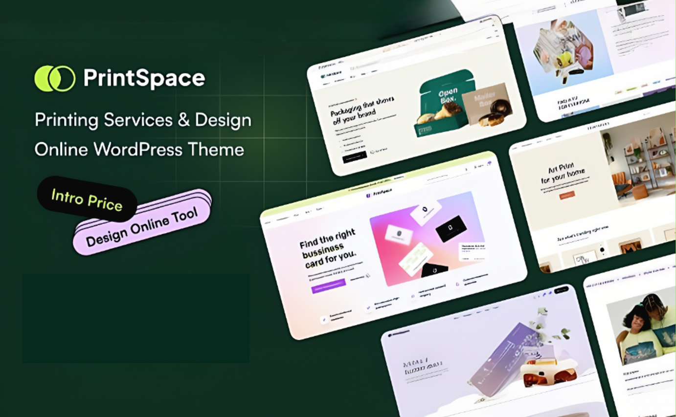 PrintSpace – 打印服务和在线设计 WooCommerce WordPress 主题v1.1.5